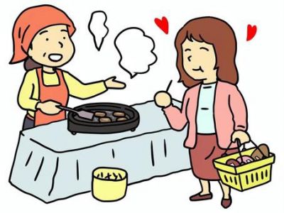 スーパー内での試飲・試食スタッフ